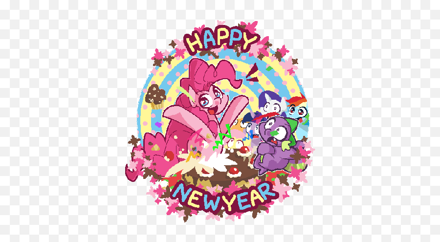 2013 New Year Fireworks Animated Gifs Text Banner Fireworks - Pinkie Pie New Year Emoji,2017 Happy New Year Motorcycle Emoticons
