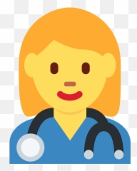 Woman Health Worker Emoji Meaning - Write A Conversation Between Doctor And Patient,Nurse Emoji