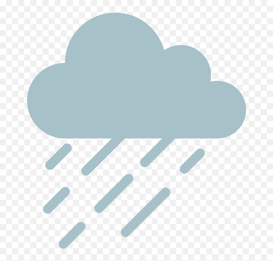 Cloud With Rain Emoji - Transparent Rain Emoji,Rain Emoji