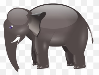 Elephant Cartoon Animal Character Cute - Public Domain Elephant Cartoon Emoji,Elephant Touching Dead Elephant Emotion