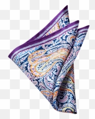 Egara Violet Bold Paisley Pocket Square - Decorative Emoji,Emotion Leaf Friendship Violet