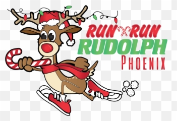 Phoenix Run Run Rudolph Half Marathon - Cartoon Reindeer Running Emoji,Bottling Emotions Cartoon