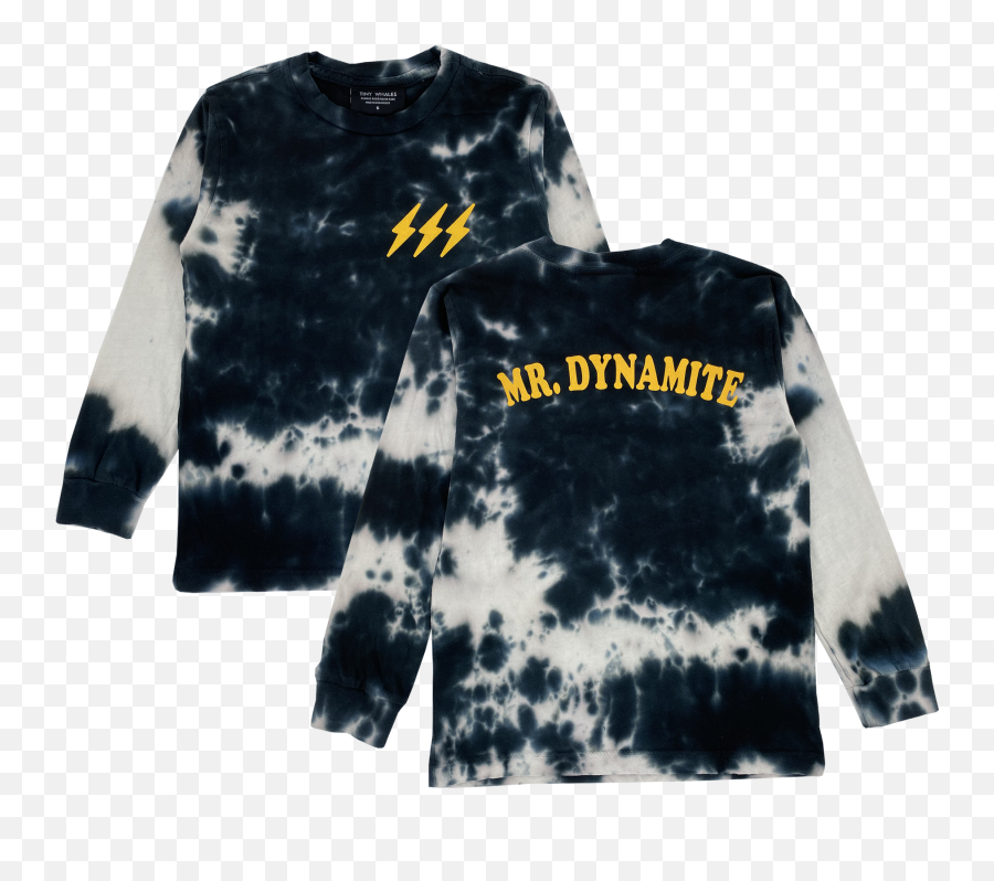 Tiny Whales Mr Dynamite Ls Tie Dye Tee - Long Sleeve Emoji,Black Girl Emoticon Tiny