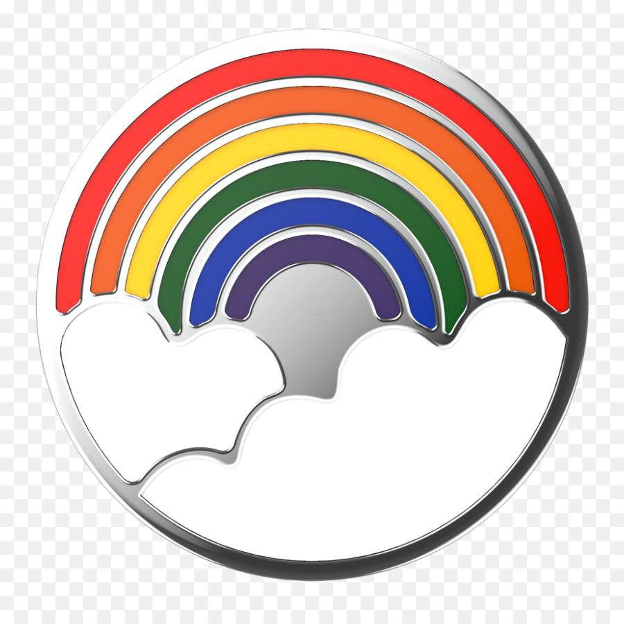 Enamel Rainbow Popgrip - Rainbow Enamel Pop Socket Emoji,Hobi Keychain Rainbow Emoticon