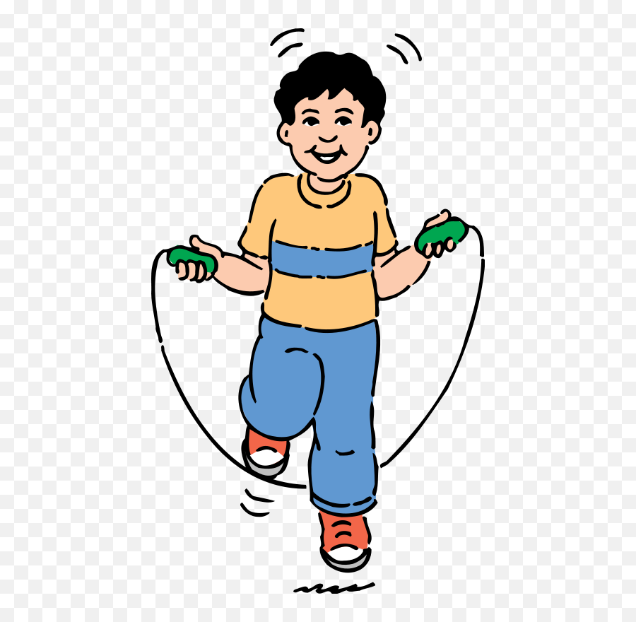 Jump Rope Cartoon - Clipart Best Kid Exercising Clip Art Emoji,Animated Skipping Emoticon
