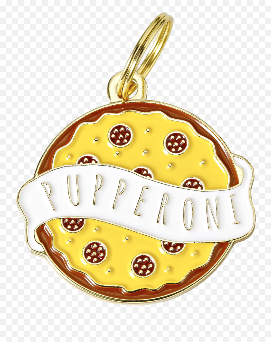 Pupperoni Pet Id Tag - Pet Tag Emoji,Chew Emoticon Enamel Pin