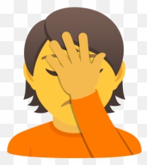Emoji Person Who Pretends To Copy - Person Frowning,Praying Hands Person Emoji