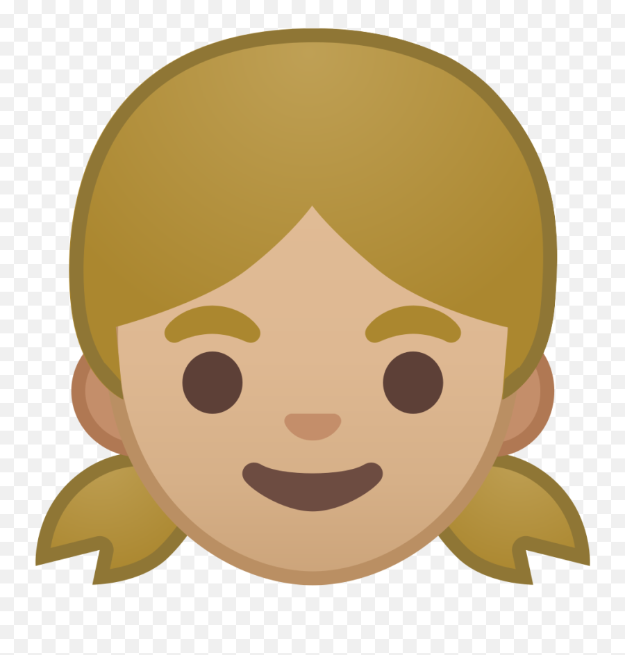 Girl Medium Light Skin Tone Icon - Emoji De Una Niña,Boy And Girl Emoji