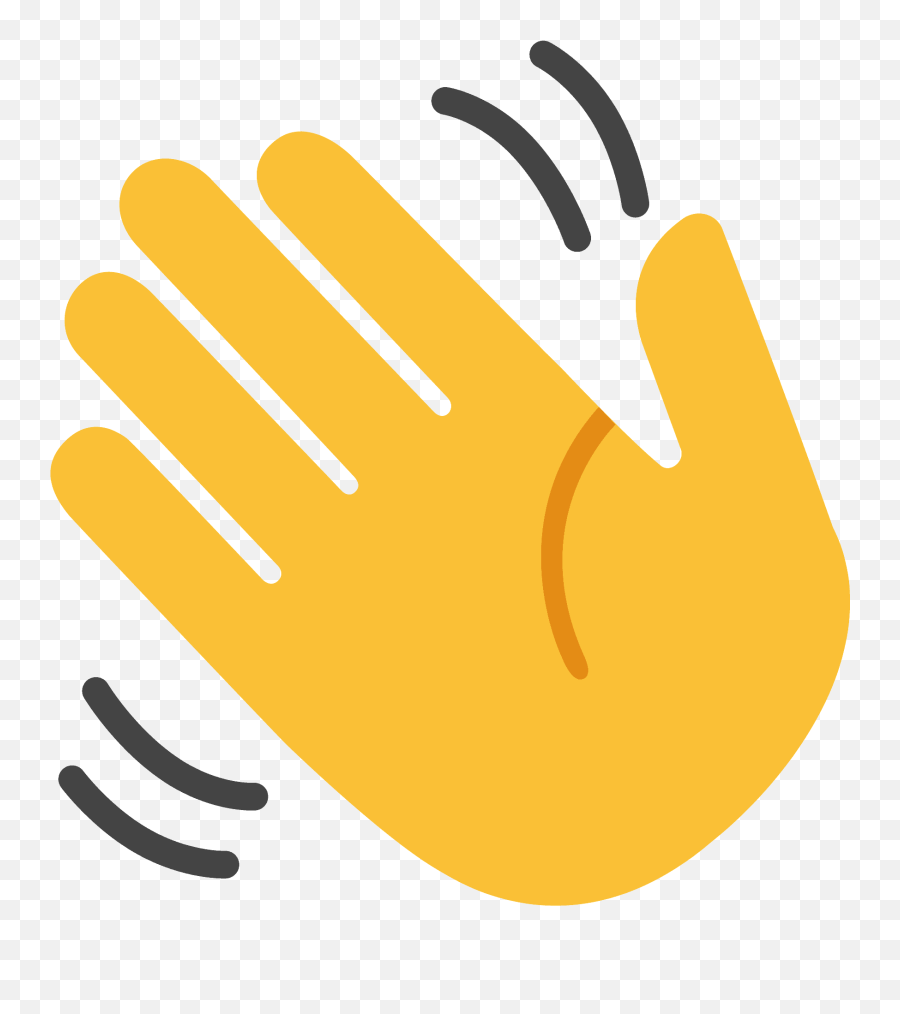 Waving Hand Clipart Transparent - Wave Emoji Png,Waving Hand Emoji Tan