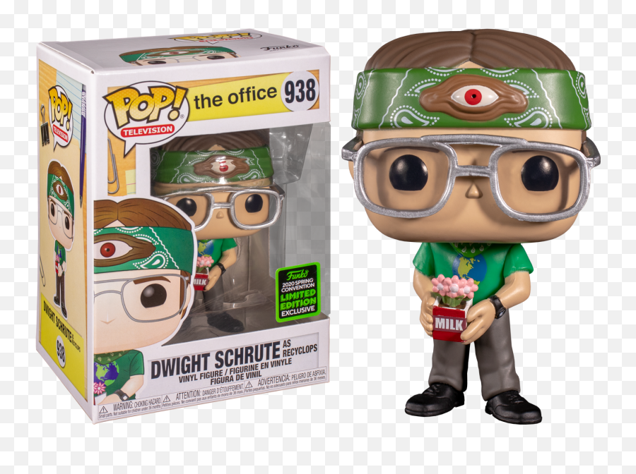 The Office Dwight Schrute As Recyclops 2020 Spring Convention Shared Exclusive Funko Pop 938 - Office Dwight Funko Pop Emoji,Funko My Emojis