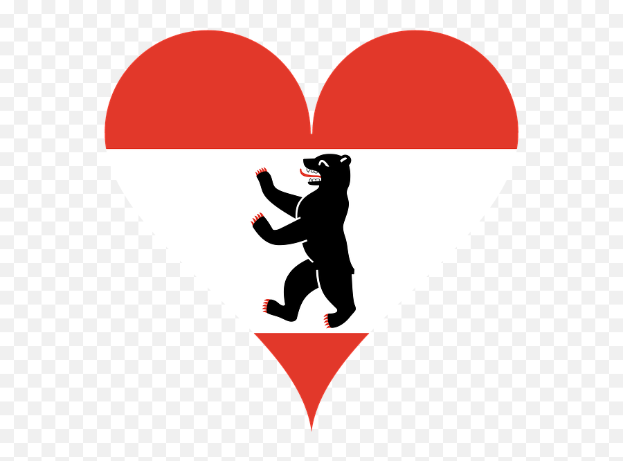 Free Photo Bear Heart Berlin Regions Coat Of Arms Flag Love - Berlin Bear Emoji,Emotion Stamen