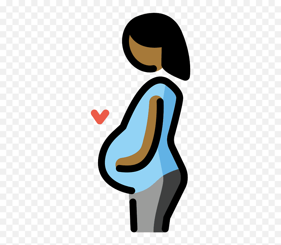 Pregnant Woman Emoji Clipart - Pregnant Woman Icon Png,Dress Lady Emoticon