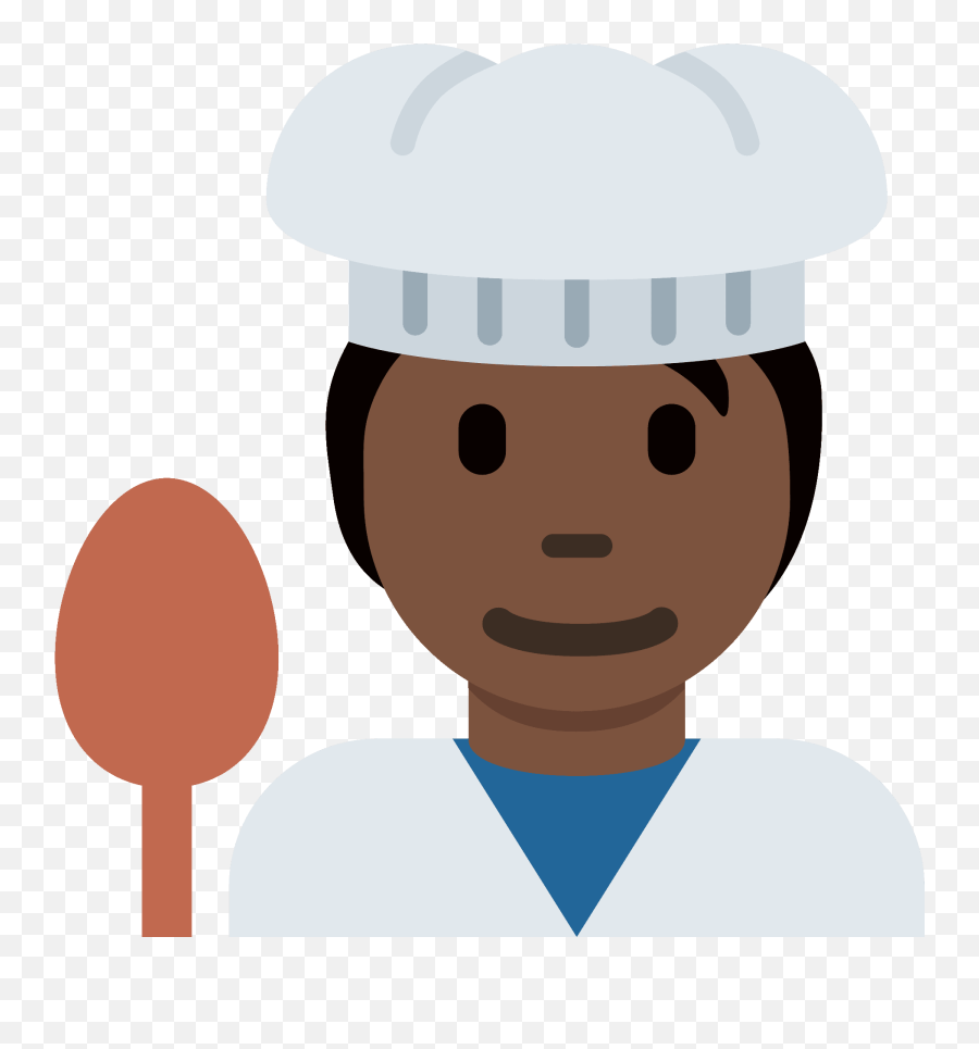 U200d Cook Dark Skin Tone Emoji - For Adult,Chef's Kiss Emoji