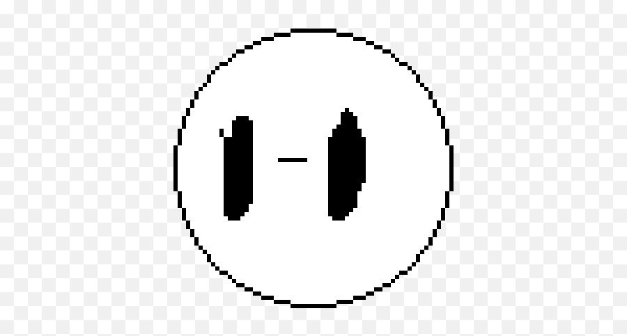 Blank Face - Pixel Pacman Mouth Closed Emoji,Giant Blankface Emoticon
