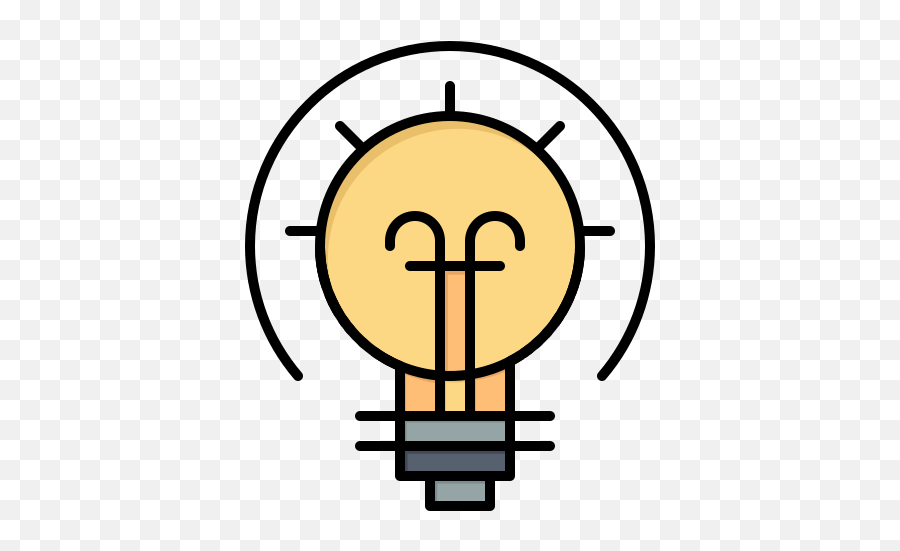 Bulb Energy Idea Solution Free Icon Of Modern Education - Transparent Background Sunrise Logo Black And White Emoji,Keyboard Lightbulb Emoticons