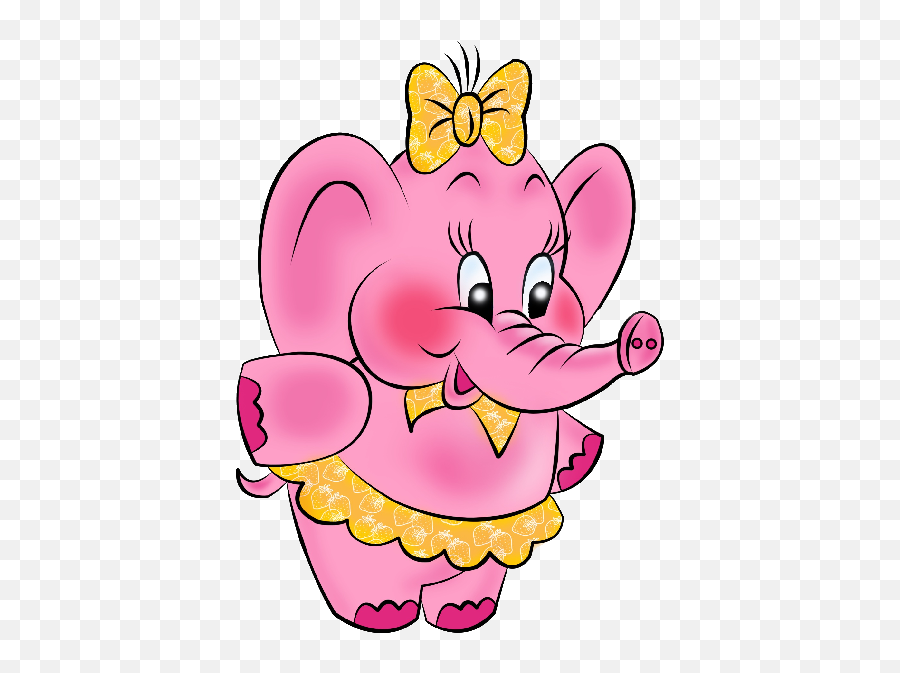 Cartoon Baby Elephant Pink Free Image Download - Pink Cartoon Pink Baby Elephant Emoji,Elephants + Emotions + Happiness