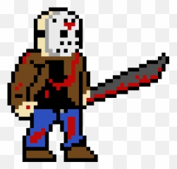 Pixel Art Gallery Emoji,Jason Voorhees Emoticon