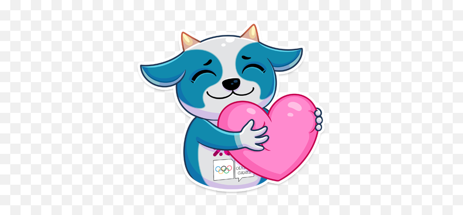 Yodli Vk Stickers Youth Olympic Games 2020 On Behance Emoji,Saint Bernard Emoji