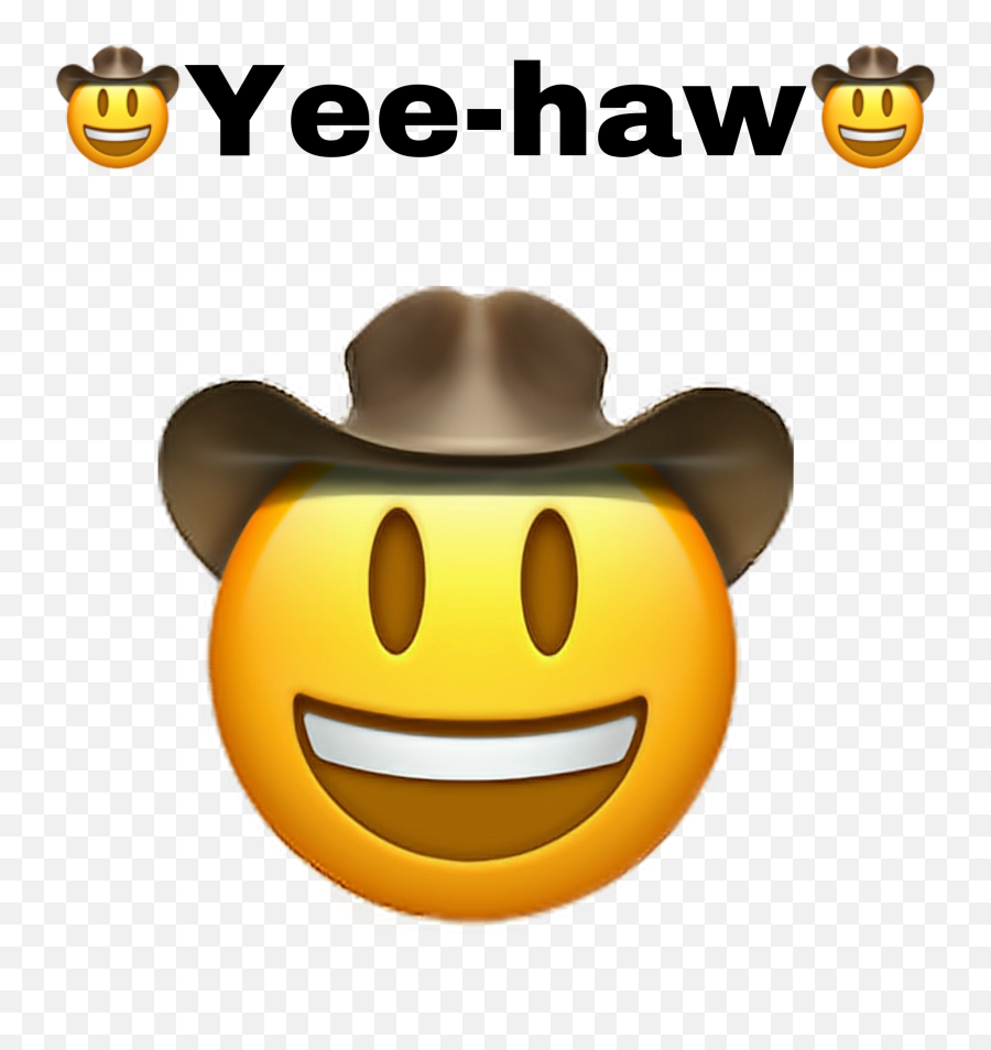 Yeehaw Yee Cowboyhat Cowboy Sticker - Toy Story In Emojis,Yeehaw Emoji