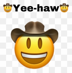 Yeehaw Yee Cowboyhat Cowboy Sticker - Toy Story In Emojis,Yeehaw Emoji