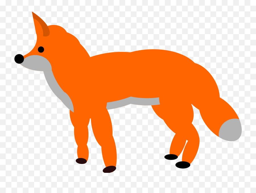Fox Clipart Vector Fox Vector - Orange Fox Clipart Emoji,Silver Fox Emoji
