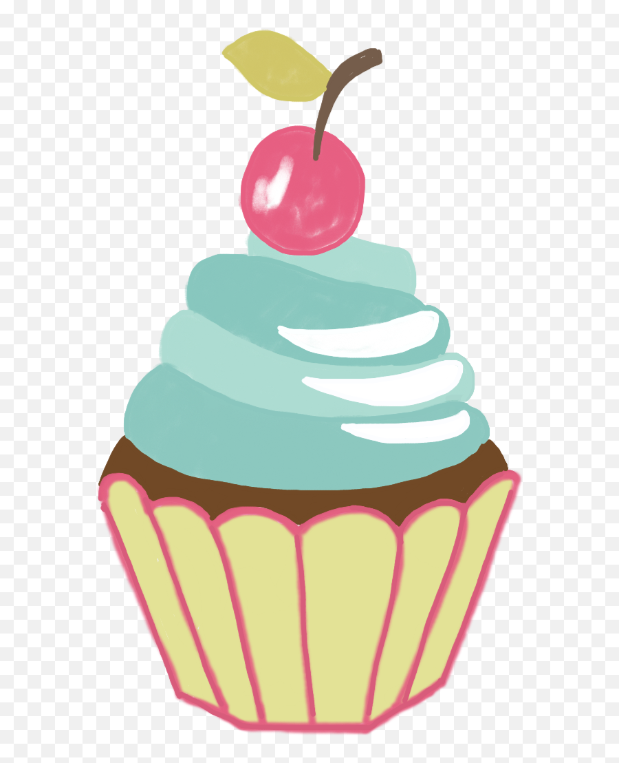 Cupcake Freetoedit Sticker By Picsart - Cupcake Desenho Png Emoji,Emoji Cupcake Images