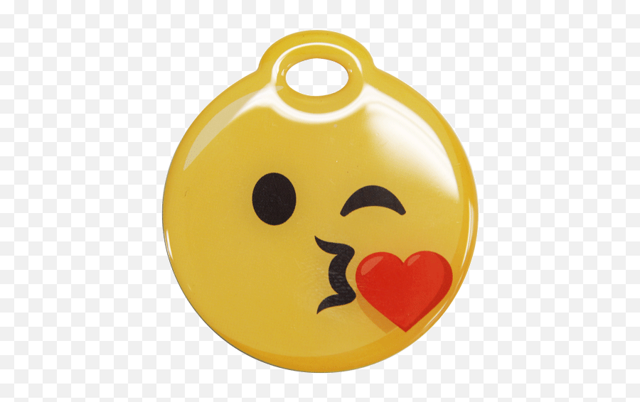 Emoji Luggage Tags - Happy,Blowing Kisses Emoji