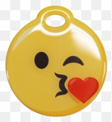 Emoji Luggage Tags - Happy,Blowing Kisses Emoji
