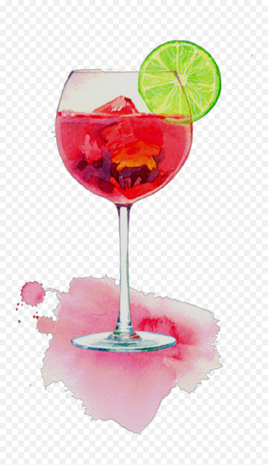 Ftestickers Watercolor Drink Sticker - Wine Glass Emoji,Gin And Tonic Emoji Ftestickers Watercolor Drink Sticker - Wine Glass Emoji,Gin And Tonic Emoji