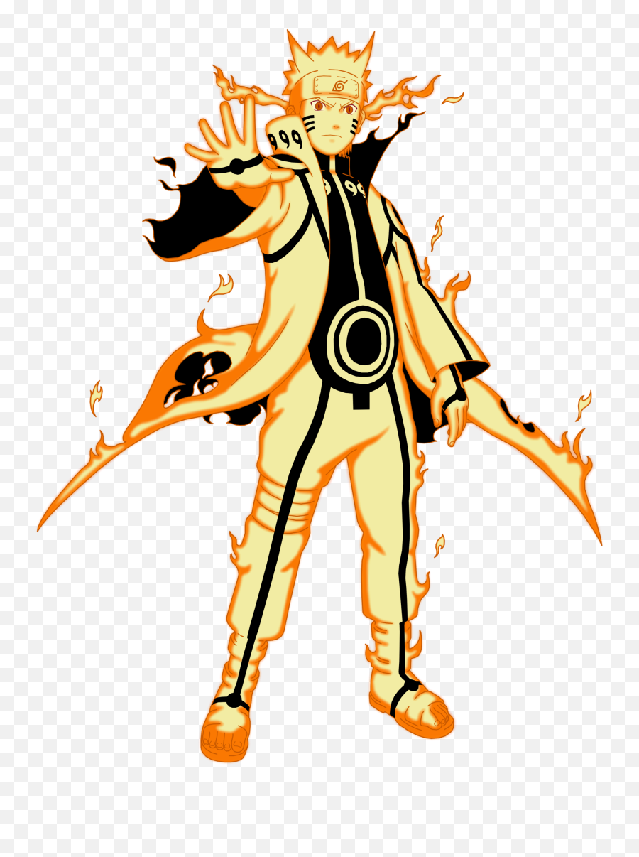 Image Naruto S Kurama Mode Png - Six Path Naruto Transparent Emoji,Naruto Can Sense Emotions Fanfiction