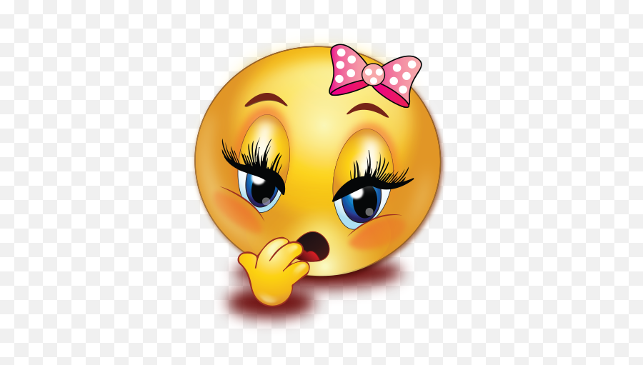 Yawning Girl Emoji - Yawning Girl Emoji,Girl Emojis