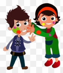 Happy Holi - Holi Images In Cartoon Emoji,Holi Emoji
