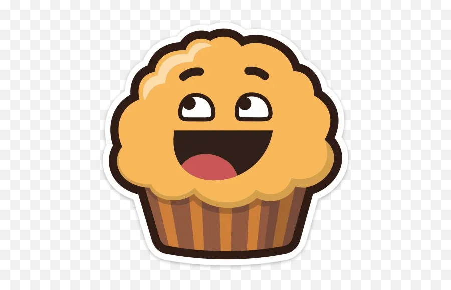 Stickers Set For Telegram - Baking Cup Emoji,Muffin Emoticon