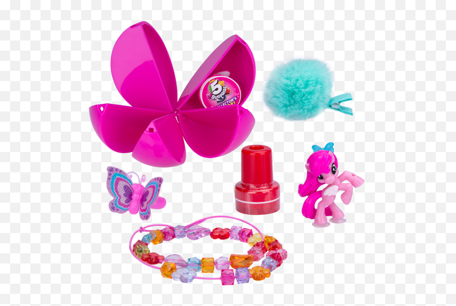 5 Surprise Pink Mystery Capsule - Zuru Five Surprise Pink Emoji,Emoji Toys Walmart