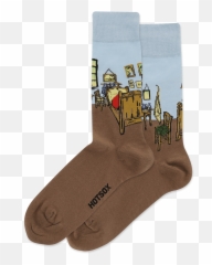 Menu0027s Bedroom In Arles Crew Socks - Light Blue Mat Emoji,El Grito De Munch Emoticon