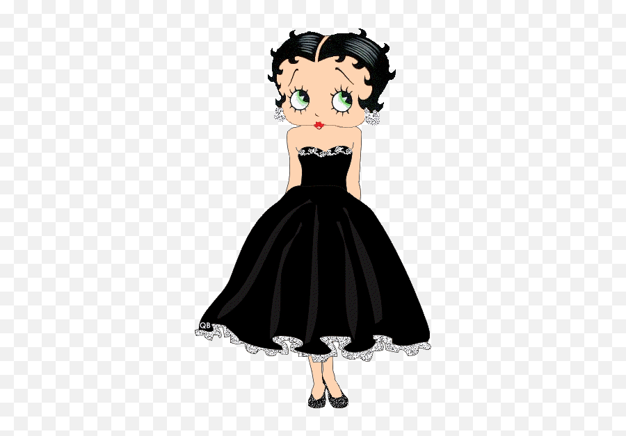 Betty Boop Betty Boop Cartoon - Betty Boop En Robe Emoji,Emoticons Da Betty Boop