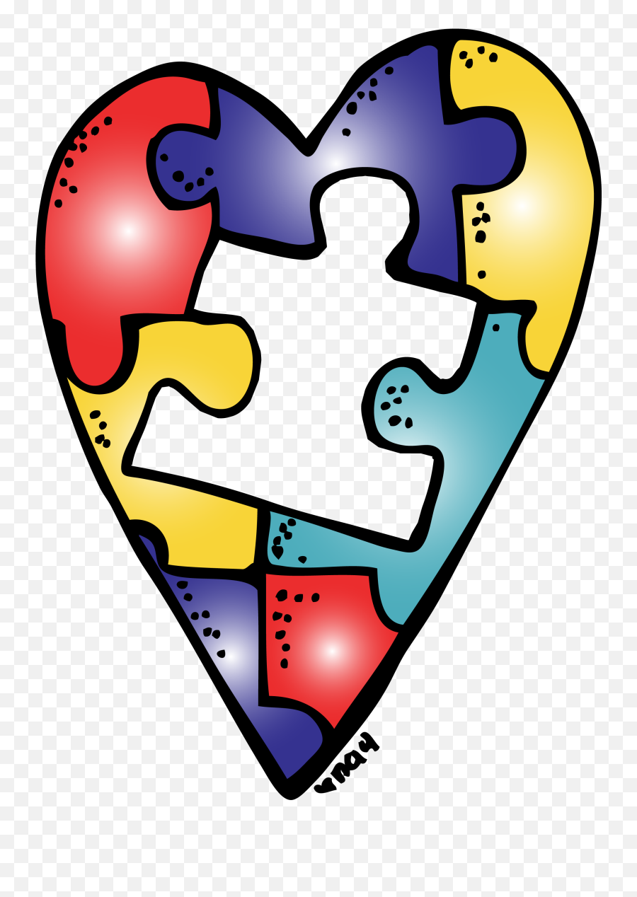 Autism Heart Png - Melonheadz Autismo Emoji,Autism Puzzle Piece Emoticon