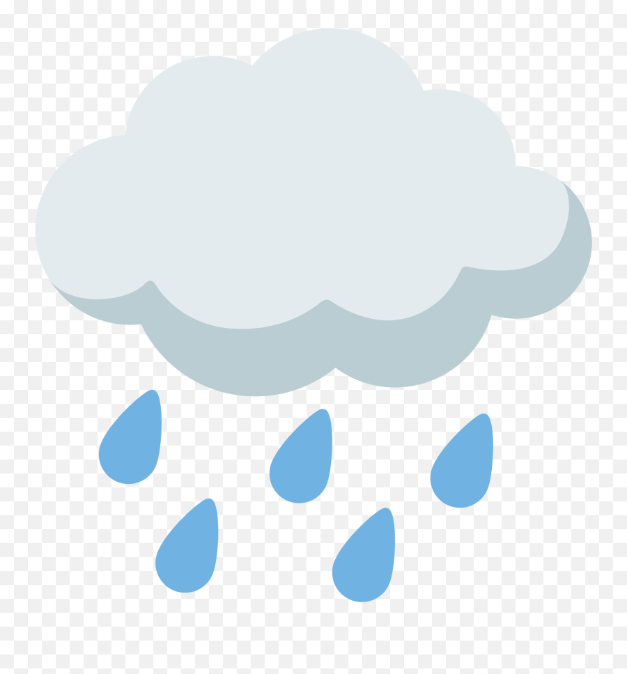 Cloud With Rain Emoji - Lluvia Emoji,Rain Emoji