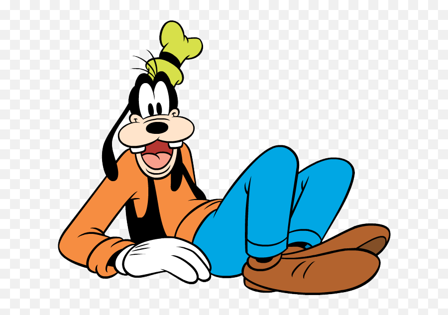 Goofy Lay Back - Goofy Laying Down Disney Transparent Goofy Clip Art Emoji,Cow Disney Emojis