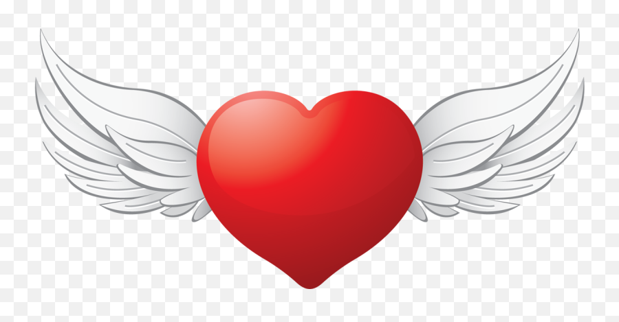 Creator Heart And Wings Drawing - Clip Art Emoji,Heart Chart For Emotions