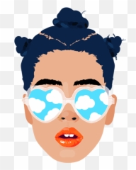 Altmoji Stickers By Refinery29 - Fashion Head Illustration Emoji,Diverse Emoji Sticker