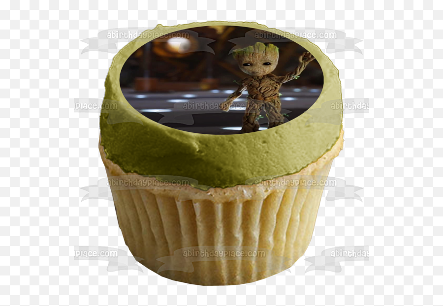 Marvel Comics Groot Waving Edible Cake Topper Image Abpid00978 - Mortal Kombat Sub Zero Cupcake Emoji,Groot Emoji Facebook