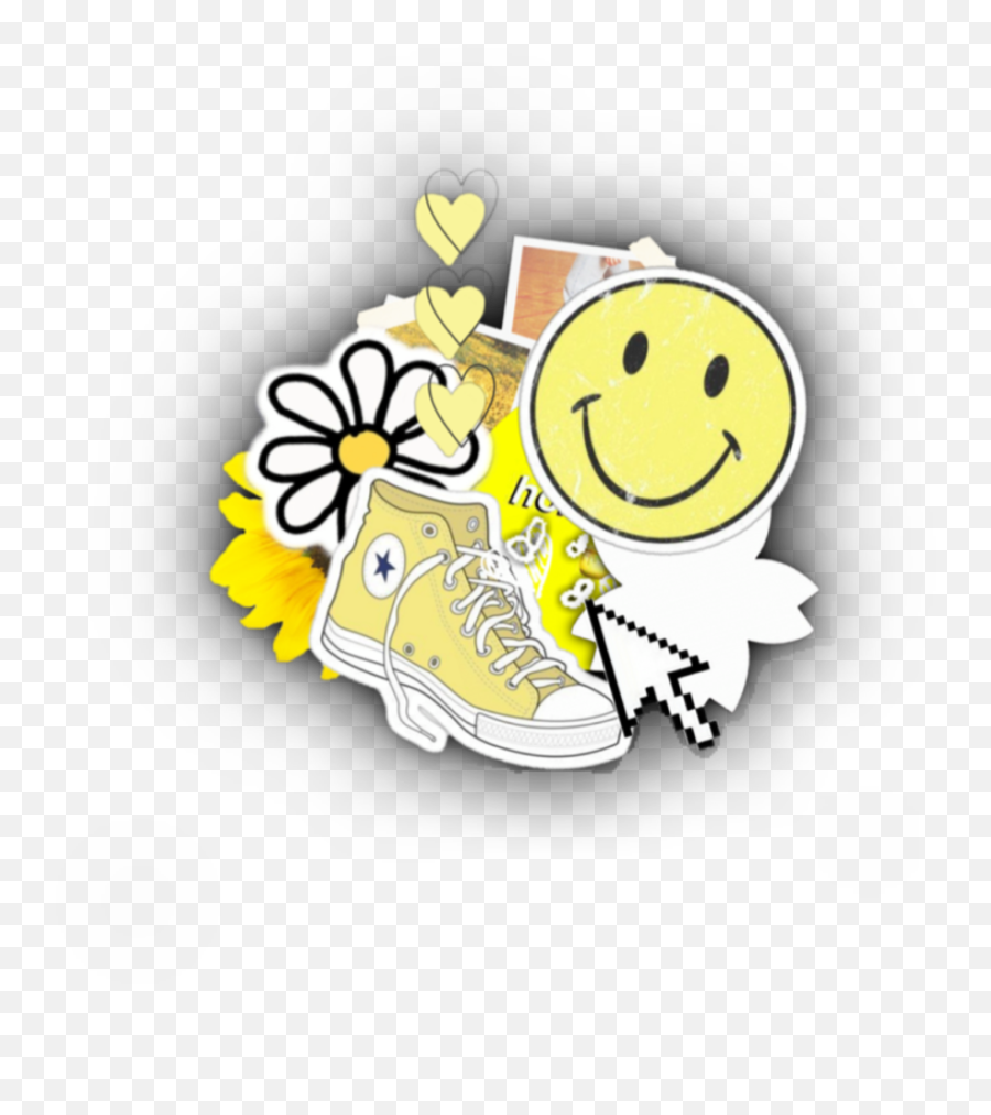 Yellow Aesthetic Sticker By I Just Wanted To Say Hi - Life Is Good Daisy Emoji,Complex Emoticon