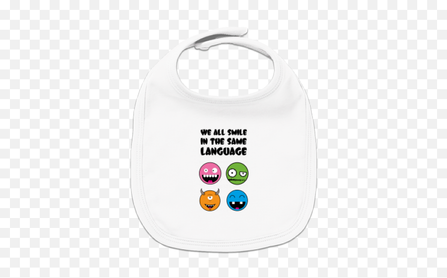 Smileys Baby Bib - Print On Baby Bib Emoji,Babushka Emoticons