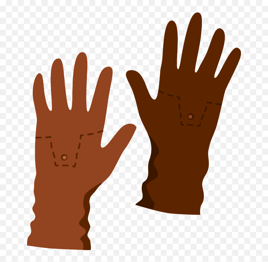 Gloves Clipart - Waving Goodbye Emoji,Emoji Gloves