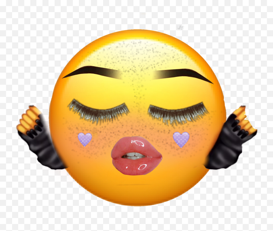 Chav Emoji Sticker - Periodt Emoji,Skype Makeup Emoticon