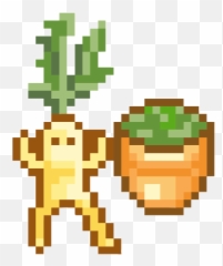 Pixel Plant Kawaii Turnip Gardening Sticker By - Strong Bad Pixel Art Emoji,Gardening Emoji