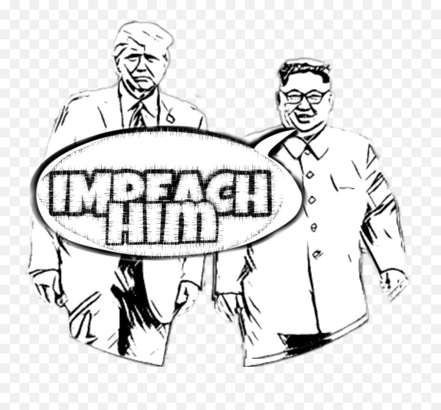 Impeach Trump Sticker - Standing Around Emoji,Impeach Emoji