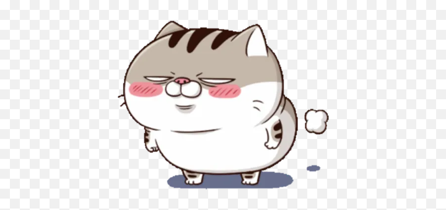 A Cute Little Fat Cat By You - Sticker Maker For Whatsapp Emoji,Fat Cat Emojis