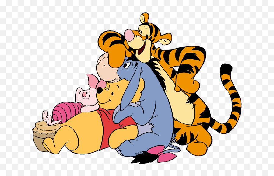 Windy Clipart Pooh Bear Windy Pooh Bear Transparent Free - Hugging Winnie The Pooh And Friends Emoji,Tigger Emoji